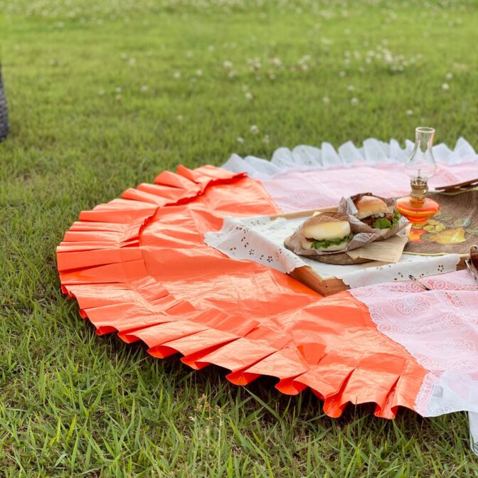 フリルラウンドレジャーシート