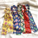 ヴィンテージボタンとデッドストックのリボンシュシュ