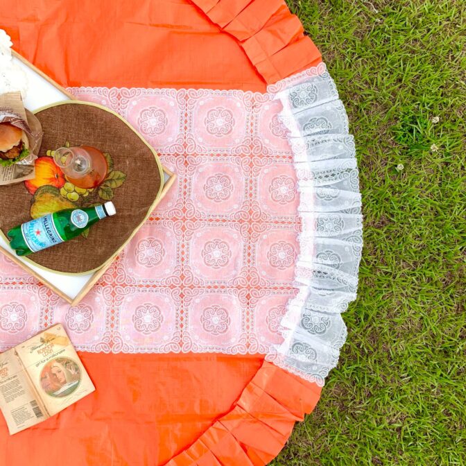 フリルラウンドレジャーシート