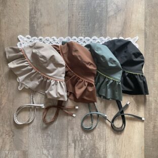 【軽量速乾】スポーティー素材のギャザーフリルハット