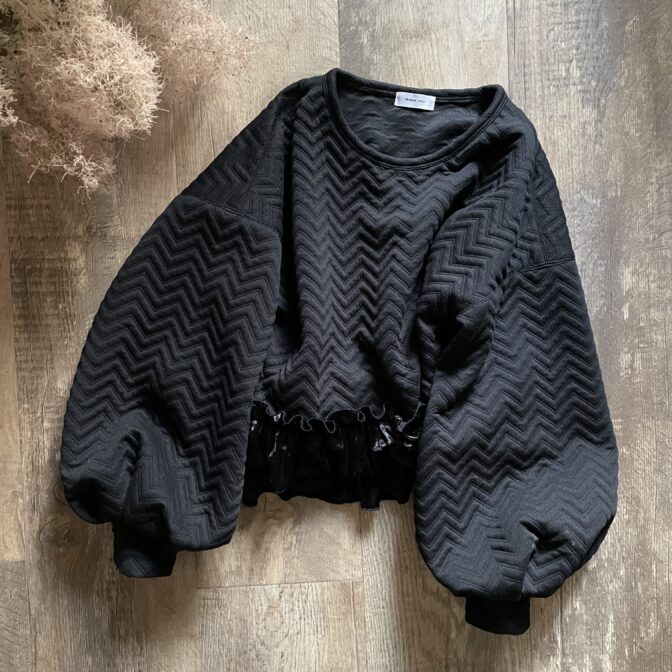 キルティングTOPS　キルトジャガード　ベロアフリル